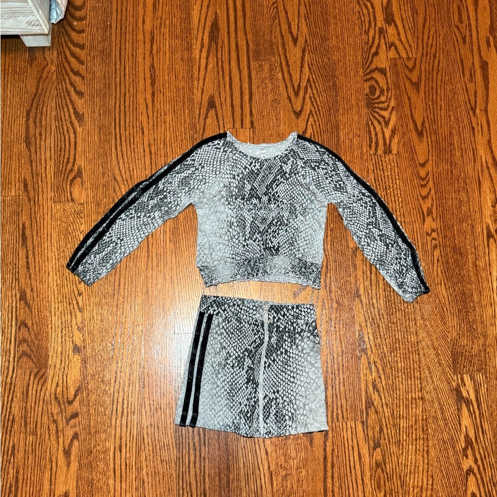 Flowers by Zoe Top and Skirt Set 3T Like New